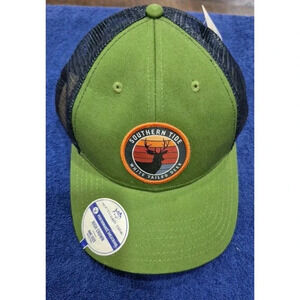 Southern Tide Deer Meshback Trucker Hat Cap SnapBack green/blue